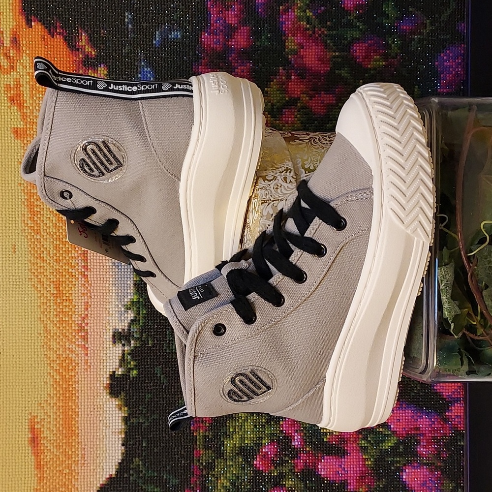 Girls Justice Lug Bottom High Top Sneakers Platform